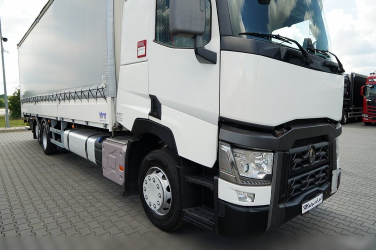 Renault T 430 / SOLÓWKA / FIRANKA - BURTOWA /  6X2 / OŚ PODNOSZONA / SKRĘTNA / DŁ: 9.4 M / MOCNA PODŁOGA / WINDA DHOLLANDIA  / PO KONTRAKCIE SERWISOWYM zdjęcie 9