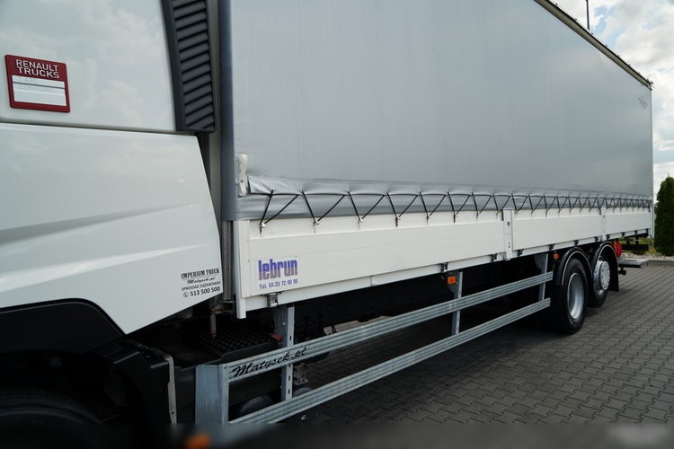 Renault T 430 / SOLÓWKA / FIRANKA - BURTOWA /  6X2 / OŚ PODNOSZONA / SKRĘTNA / DŁ: 9.4 M / MOCNA PODŁOGA / WINDA DHOLLANDIA  / PO KONTRAKCIE SERWISOWYM zdjęcie 12