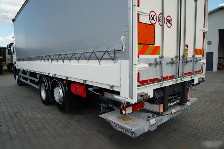 Renault T 430 / SOLÓWKA / FIRANKA - BURTOWA /  6X2 / OŚ PODNOSZONA / SKRĘTNA / DŁ: 9.4 M / MOCNA PODŁOGA / WINDA DHOLLANDIA  / PO KONTRAKCIE SERWISOWYM zdjęcie 13