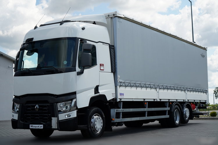 Renault T 430 / SOLÓWKA / FIRANKA - BURTOWA /  6X2 / OŚ PODNOSZONA / SKRĘTNA / DŁ: 9.4 M / MOCNA PODŁOGA / WINDA DHOLLANDIA  / PO KONTRAKCIE SERWISOWYM zdjęcie 1