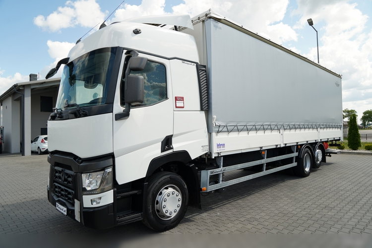 Renault T 430 / SOLÓWKA / FIRANKA - BURTOWA /  6X2 / OŚ PODNOSZONA / SKRĘTNA / DŁ: 9.4 M / MOCNA PODŁOGA / WINDA DHOLLANDIA  / PO KONTRAKCIE SERWISOWYM zdjęcie 2