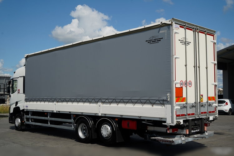 Renault T 430 / SOLÓWKA / FIRANKA - BURTOWA /  6X2 / OŚ PODNOSZONA / SKRĘTNA / DŁ: 9.4 M / MOCNA PODŁOGA / WINDA DHOLLANDIA  / PO KONTRAKCIE SERWISOWYM zdjęcie 4