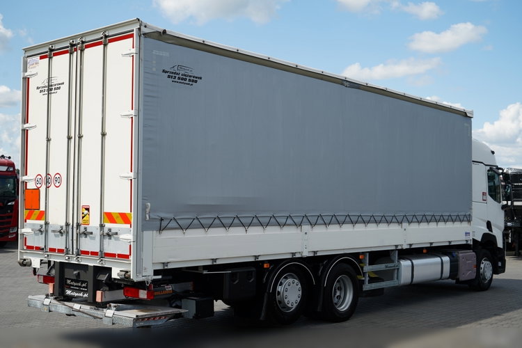 Renault T 430 / SOLÓWKA / FIRANKA - BURTOWA /  6X2 / OŚ PODNOSZONA / SKRĘTNA / DŁ: 9.4 M / MOCNA PODŁOGA / WINDA DHOLLANDIA  / PO KONTRAKCIE SERWISOWYM zdjęcie 5