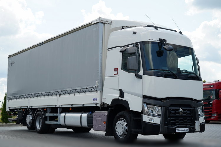 Renault T 430 / SOLÓWKA / FIRANKA - BURTOWA /  6X2 / OŚ PODNOSZONA / SKRĘTNA / DŁ: 9.4 M / MOCNA PODŁOGA / WINDA DHOLLANDIA  / PO KONTRAKCIE SERWISOWYM zdjęcie 7