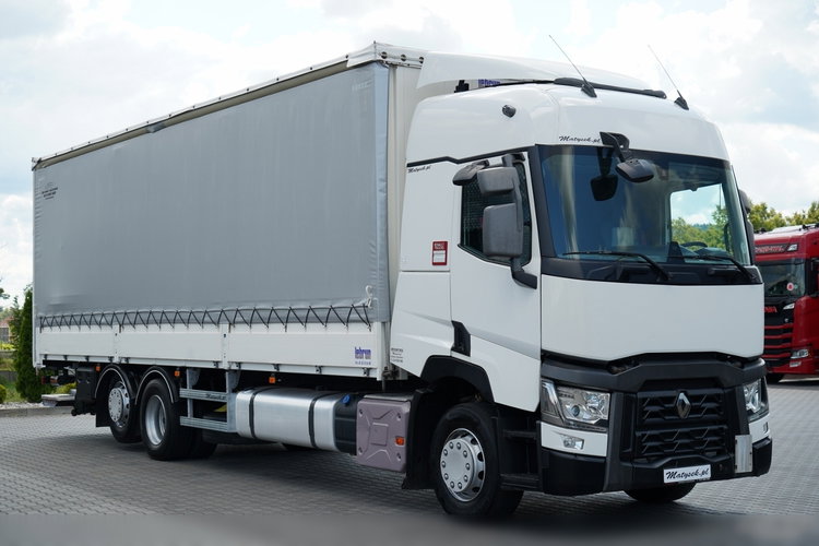 Renault T 430 / SOLÓWKA / FIRANKA - BURTOWA /  6X2 / OŚ PODNOSZONA / SKRĘTNA / DŁ: 9.4 M / MOCNA PODŁOGA / WINDA DHOLLANDIA  / PO KONTRAKCIE SERWISOWYM zdjęcie 8