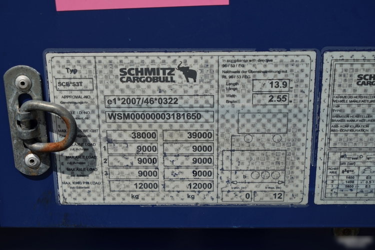 Schmitz / FIRANKA / MEGA  / LOWDECK / DACH PODNOSZONY  / SPROWADZONY  zdjęcie 25