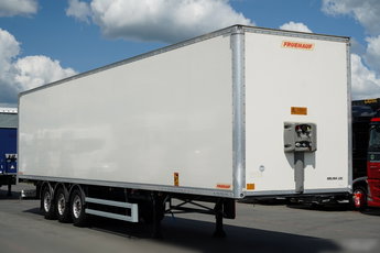 Fruehauf / KONTENER / KOFFER /  DOPPLESTOCK / OSIE SAF / 2 OSIE  PODNOSZONE / ROLETA / MOCNA PODŁOGA: SZYNA DESKA