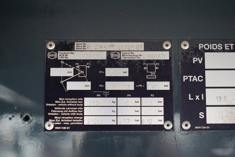 Fruehauf / KONTENER / KOFFER /  DOPPLESTOCK / OSIE SAF / 2 OSIE  PODNOSZONE / ROLETA / MOCNA PODŁOGA: SZYNA DESKA zdjęcie 20