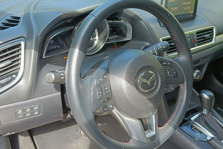 Mazda 3 2.0 Sports-Line, automat, skóra, ksenony, nawigacja, kamera, bezwypadkowy zdjęcie 17