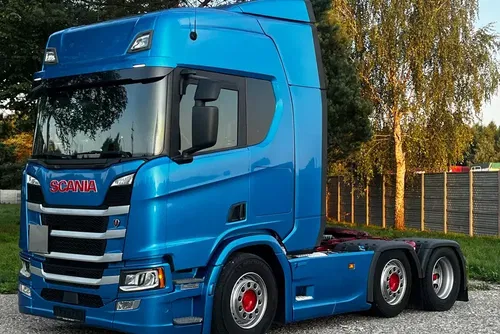 Scania R410 R450 R500 Pusher 6x2/4 cała na poduszce pełna możliwa opcja ASO Scania
