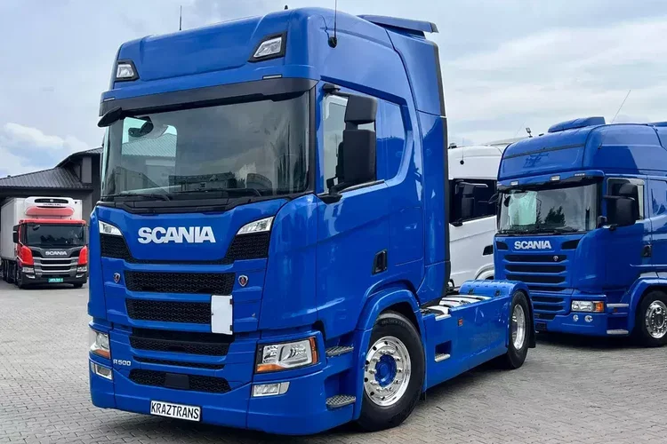 Scania R500 2020 cała na poduszce z hydrauliką z Niemiec kontrakt serwisowy ASO zdjęcie 1
