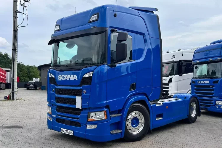 Scania R500 2020 cała na poduszce z hydrauliką z Niemiec kontrakt serwisowy ASO zdjęcie 3