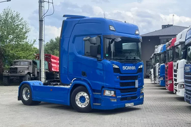 Scania R500 2020 cała na poduszce z hydrauliką z Niemiec kontrakt serwisowy ASO zdjęcie 5