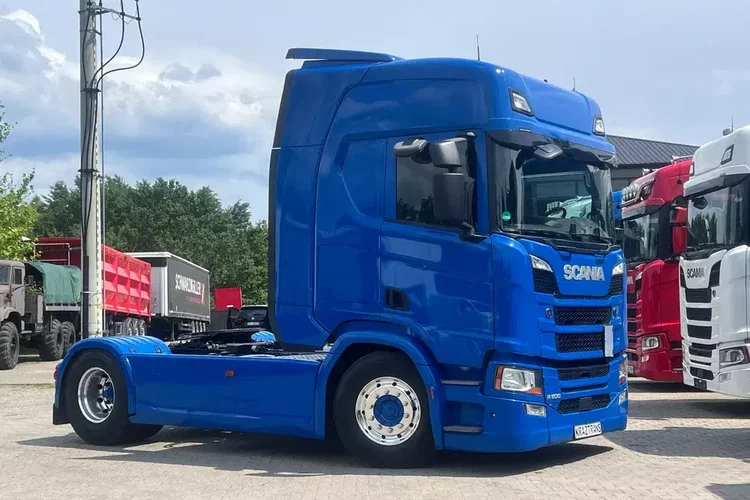 Scania R500 2020 cała na poduszce z hydrauliką z Niemiec kontrakt serwisowy ASO zdjęcie 6