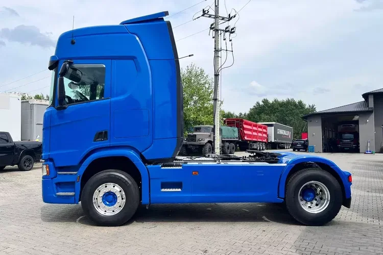 Scania R500 2020 cała na poduszce z hydrauliką z Niemiec kontrakt serwisowy ASO zdjęcie 7