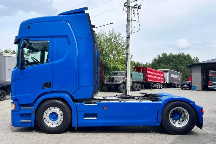 Scania R500 2020 cała na poduszce z hydrauliką z Niemiec kontrakt serwisowy ASO zdjęcie 8