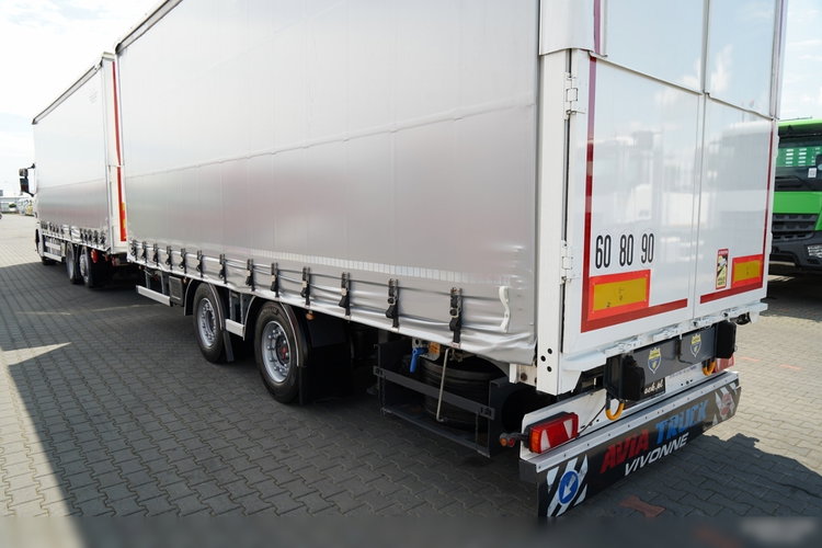 Scania R 450 / ZESTAW TANDEM 120 M3 / PRZEJAZDOWY / OŚ SKRĘTNA PODNOSZONA / 2022 ROK /  FRUEHAUF / PO ZŁOTYM KONTRAKCIE SERWISOWYM  zdjęcie 14