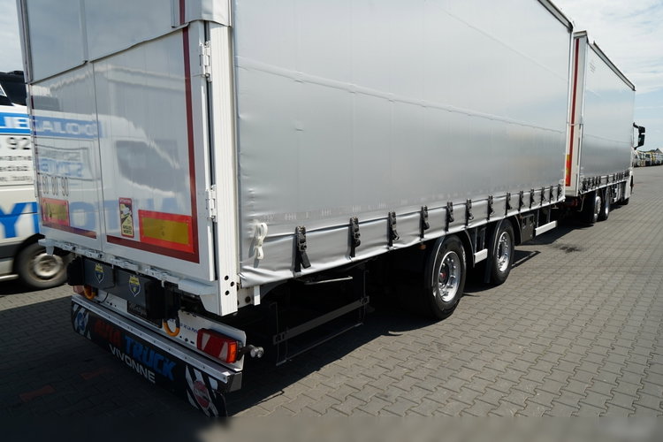 Scania R 450 / ZESTAW TANDEM 120 M3 / PRZEJAZDOWY / OŚ SKRĘTNA PODNOSZONA / 2022 ROK /  FRUEHAUF / PO ZŁOTYM KONTRAKCIE SERWISOWYM  zdjęcie 16