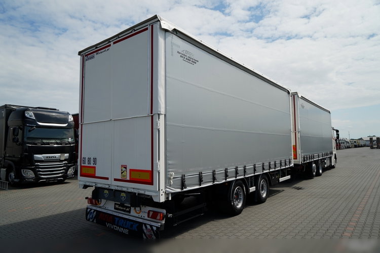 Scania R 450 / ZESTAW TANDEM 120 M3 / PRZEJAZDOWY / OŚ SKRĘTNA PODNOSZONA / 2022 ROK /  FRUEHAUF / PO ZŁOTYM KONTRAKCIE SERWISOWYM  zdjęcie 3