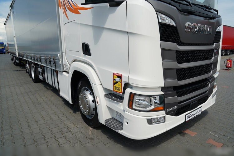 Scania R 450 / ZESTAW TANDEM 120 M3 / PRZEJAZDOWY / OŚ SKRĘTNA PODNOSZONA / 2022 ROK /  FRUEHAUF / PO ZŁOTYM KONTRAKCIE SERWISOWYM  zdjęcie 6