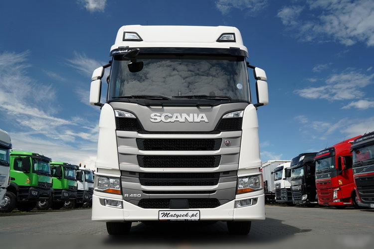 Scania R 450 / ZESTAW TANDEM 120 M3 / PRZEJAZDOWY / OŚ SKRĘTNA PODNOSZONA / 2022 ROK /  FRUEHAUF / PO ZŁOTYM KONTRAKCIE SERWISOWYM  zdjęcie 7