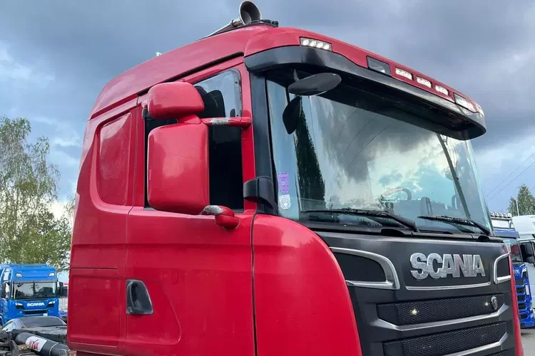 R580 v8 Hakowiec multi lift huan łamany z Niemiec idealny stan cały na poduszkach Aso scania zdjęcie 10
