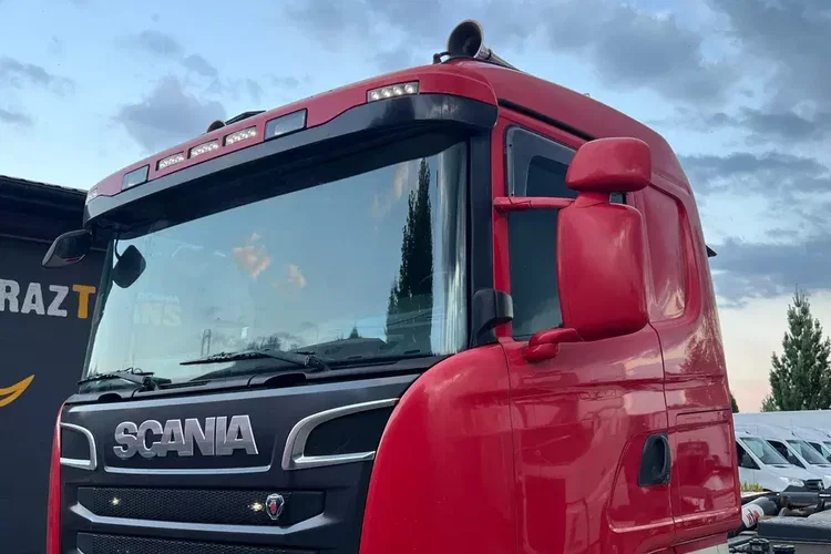 R580 v8 Hakowiec multi lift huan łamany z Niemiec idealny stan cały na poduszkach Aso scania zdjęcie 11