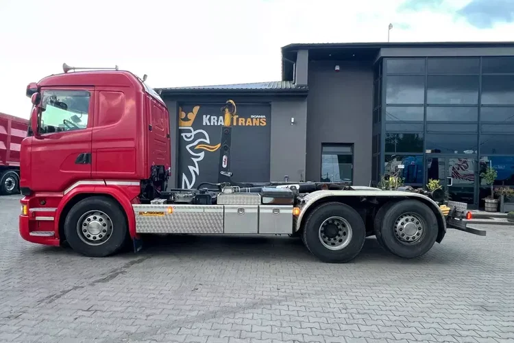 R580 v8 Hakowiec multi lift huan łamany z Niemiec idealny stan cały na poduszkach Aso scania zdjęcie 5