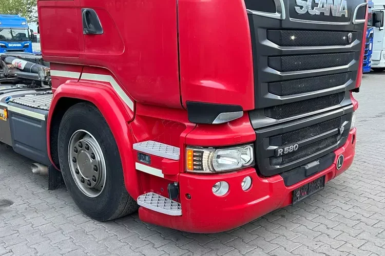 R580 v8 Hakowiec multi lift huan łamany z Niemiec idealny stan cały na poduszkach Aso scania zdjęcie 8