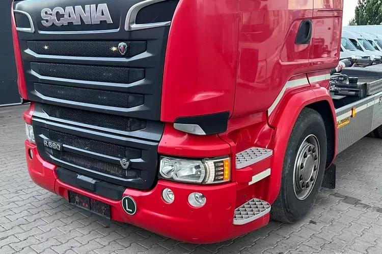 R580 v8 Hakowiec multi lift huan łamany z Niemiec idealny stan cały na poduszkach Aso scania zdjęcie 9