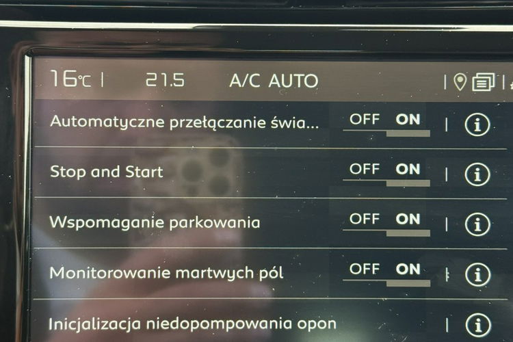 Citroen C3 Aircross 1.2 T 110km Stan BDB Max Wyposażenie Kamery Skóry Led Gwarancja zdjęcie 30