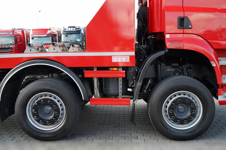 DAF CF 480 / 8x2 / LAWETA / PLATFORMA / NAJAZDY HYDRAULICZNE / WYCIĄGARKA / OŚ SKRĘTNA I PODNOSZONA  / EURO 6 zdjęcie 22