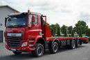 DAF CF 480 / 8x2 / LAWETA / PLATFORMA / NAJAZDY HYDRAULICZNE / WYCIĄGARKA / OŚ SKRĘTNA I PODNOSZONA  / EURO 6 zdjęcie 4