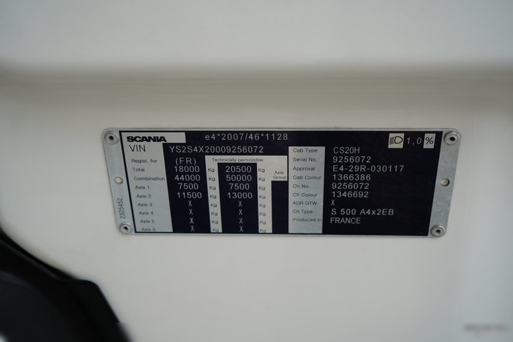 Scania S 500 / RETARDER / CAŁA NA PODUSZKACH / PO KONTRAKCIE SERWISOWYM / SPROWADZONY  zdjęcie 40