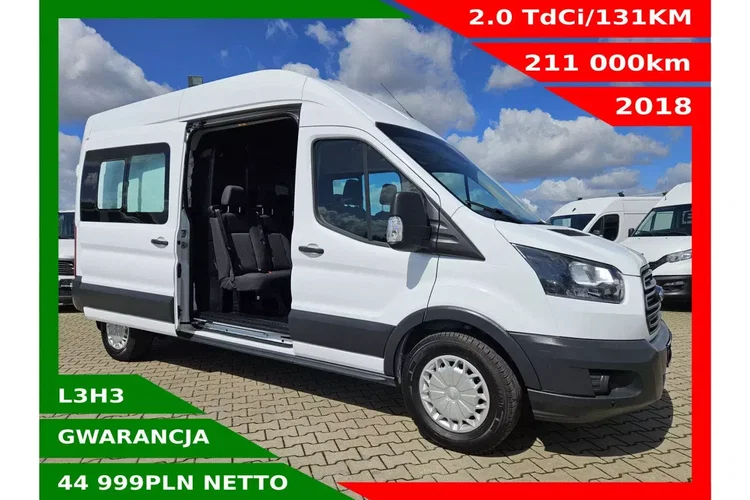 Ford transit L3H3 44999zł NETTO Brygadówka 7 osób 2.0TdCi/131KM zdjęcie 1