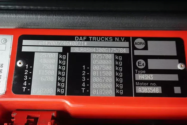 DAF / XF / 480 / ACC / EURO 6 / ZESTAW PRZEJAZDOWY 120 M3 zdjęcie 11