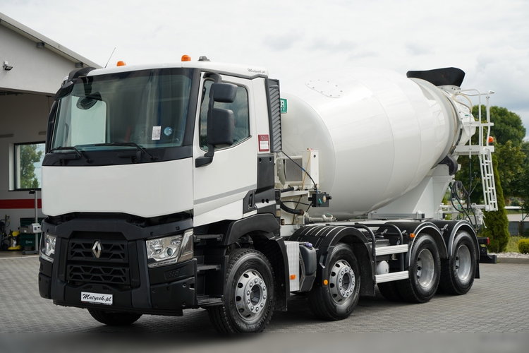 Renault C 430 / 8X4 / BETONOMIESZARKA / GRUSZKA 9 M3 / EURO 6 / OPONY 100% / 2017 ROK zdjęcie 4