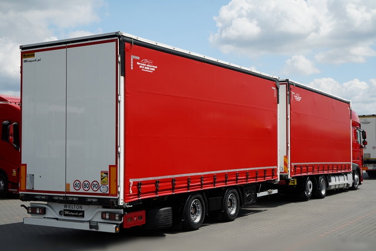 DAF XF 480 / ZESTAW TANDEM 120 M3 / PRZEJAZDOWY / WIELTON / MEGA / SSC / OS PODNOSZONA / PO  KONTRAKCIE SERWISOWYM / 2021 / zdjęcie 9