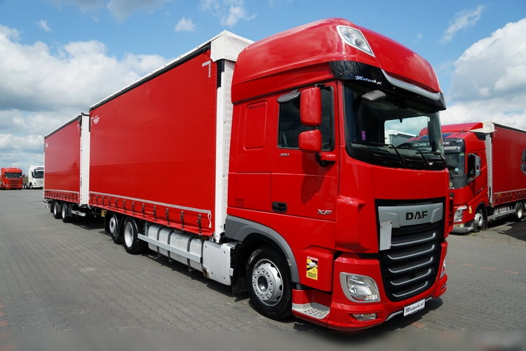DAF XF 480 / ZESTAW TANDEM 120 M3 / PRZEJAZDOWY / WIELTON / MEGA / SSC / OS PODNOSZONA / PO  KONTRAKCIE SERWISOWYM / 2021 / zdjęcie 2