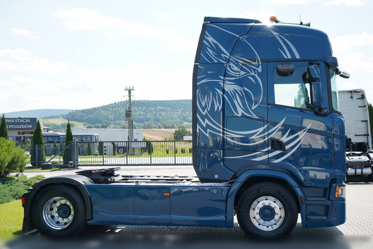 Scania S 500 / RETARDER / KLIMA POSTOJOWA / CAŁA NA PODUSZKACH / OPONY 100% / ALUFELGI / BOGATE WYPOSAŻENIE / SPROWADZONA / PO KONTRAKCIE SERWISOWYM zdjęcie 10