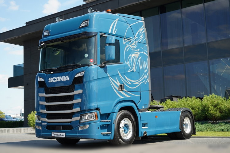 Scania S 500 / RETARDER / KLIMA POSTOJOWA / CAŁA NA PODUSZKACH / OPONY 100% / ALUFELGI / BOGATE WYPOSAŻENIE / SPROWADZONA / PO KONTRAKCIE SERWISOWYM zdjęcie 6