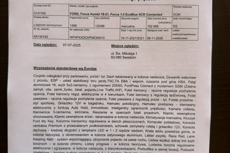 Ford Focus Salon PL. . Dobrze wyposażony zdjęcie 41