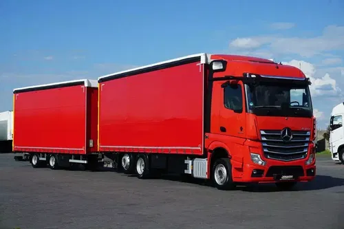 Mercedes / ACTROS / 2545 / ACC / E 6 / MP 5 / ZESTAW PRZESTRZENNY / OŚ SKRĘTNA