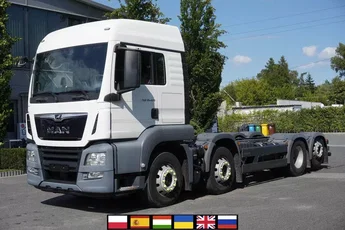 MAN TGS 35.420 8×2 / Rama 6, 5 m / 3 osie skrętne