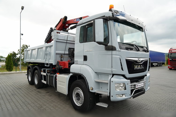 MAN TGS 33.360 / 6x4 / WYWROTKA + HDS HMF 1820 K-RC / wysów 10m / HYDROBURTA / CHWYTAK / NAVI / UAL / SPROWADZONY  zdjęcie 14