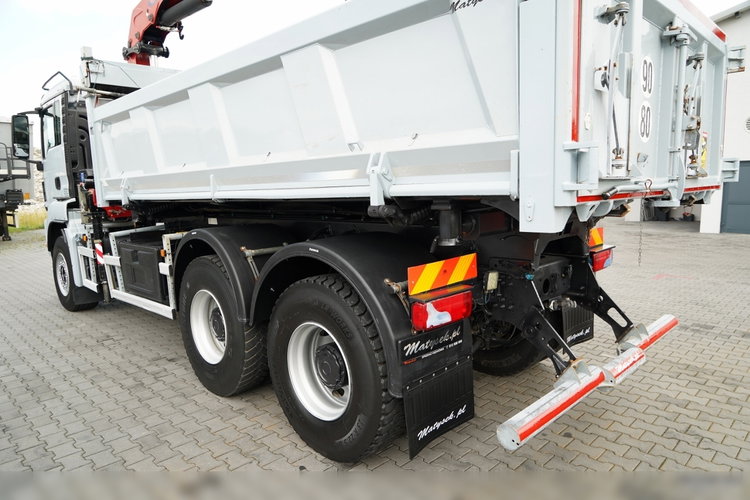 MAN TGS 33.360 / 6x4 / WYWROTKA + HDS HMF 1820 K-RC / wysów 10m / HYDROBURTA / CHWYTAK / NAVI / UAL / SPROWADZONY  zdjęcie 21