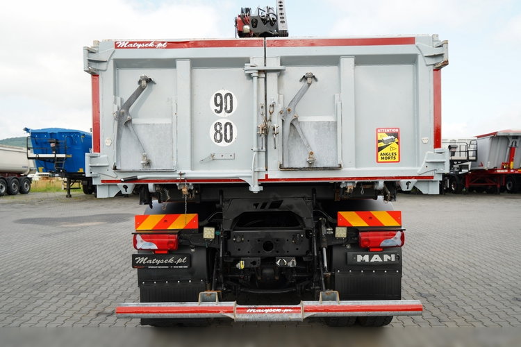 MAN TGS 33.360 / 6x4 / WYWROTKA + HDS HMF 1820 K-RC / wysów 10m / HYDROBURTA / CHWYTAK / NAVI / UAL / SPROWADZONY  zdjęcie 22