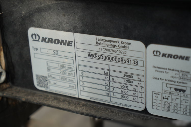 Krone / FIRANKA / MEGA / DACH PODNOSZONY / LOW DECK / 2019 R zdjęcie 26