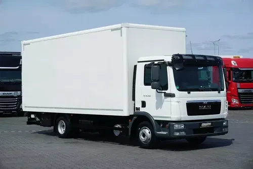MAN TGL / 12.250 / / KONTENER + WINDA / 14 PALET / ŁAD. 5900 KG