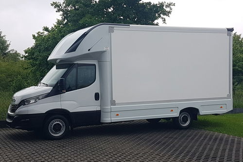 Iveco Daily KONTENER NISKOPODŁOGOWY 4.43x2.23x2.42 SKLEP BAR FOODTRUCK KAMPER AC